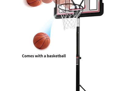 Maxkare 6.56'-10' Altura Ajustable 44" Sistema Basketball Portátil Para Exteriores Duradero (Adulto)