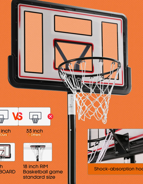 Load image into Gallery viewer, Maxkare 6.56'-10' Altura Ajustable 44" Sistema Basketball Portátil Para Exteriores Duradero (Adulto)
