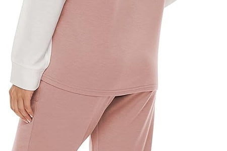 Two Piece Outfits for Women,Long Sleeve Crewneck Pullover Tops and Pants Sweatsuits Lounge Set with Pockets