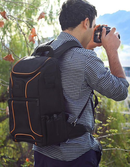 Load image into Gallery viewer, Camera Backpack for Photographers Dslr/Slr/Mirrorless Camera Bag with Laptop Slot, Rain Cover, Tripod Holder
