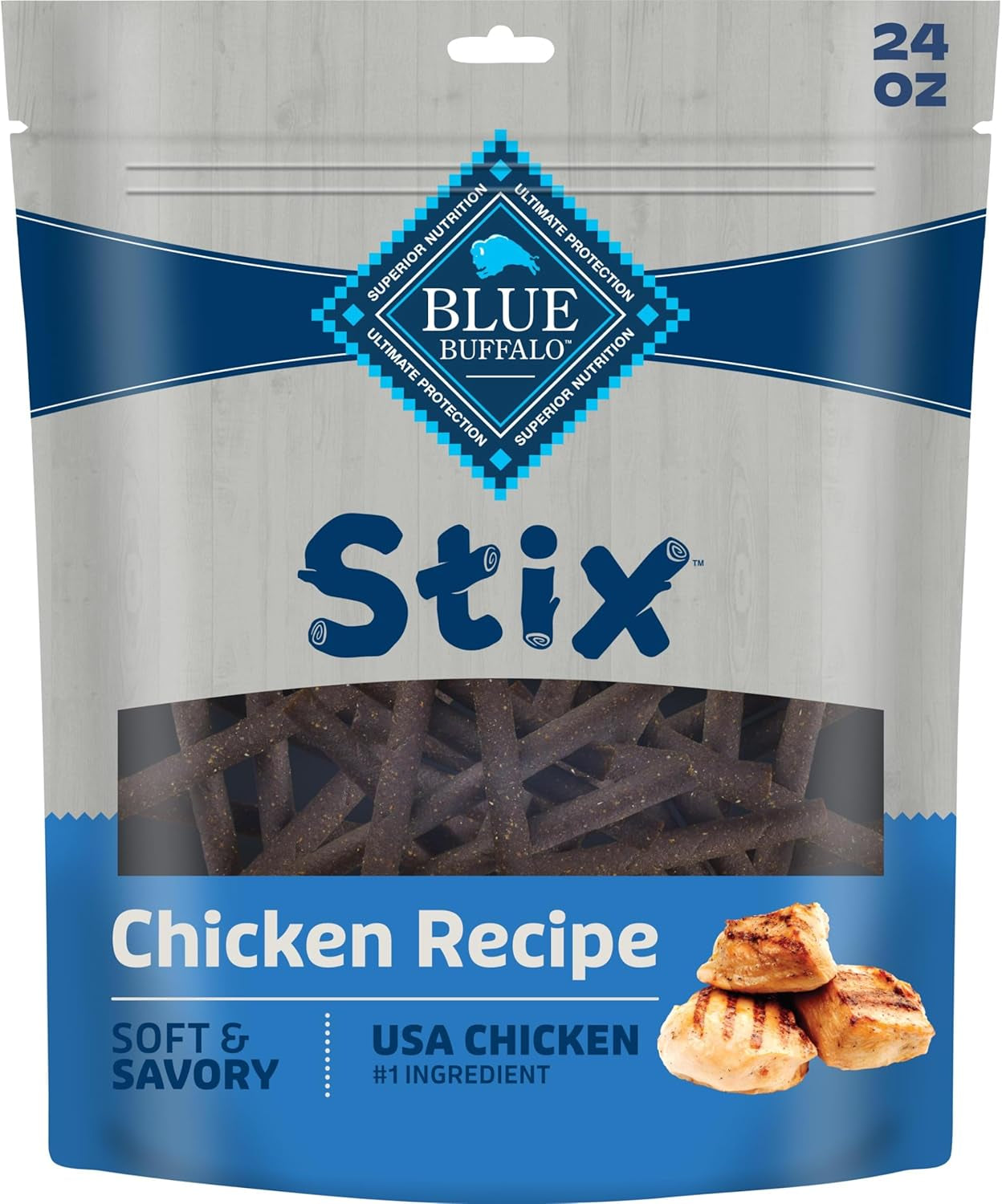 Stix Pepperoni-Style, Natural Soft-Moist Dog Treats