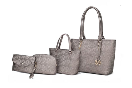 Edelyn Women'S Tote Bag, Small Tote Handbag, Pouch Purse & Wristlet Wallet, Signature Handbag 4 Pcs Set by Mia K