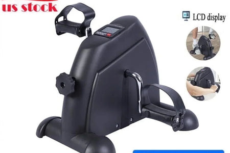 Ejercitador De Pedal De Bicicleta De Escritorio, Ejercicio De Interior De Mini Exercise Bike Stepper, Ejercitador De Pedal De Bicicleta Para Ancianos Debajo Del Equipo De Fitness De Escritorio Con Pantalla LCD