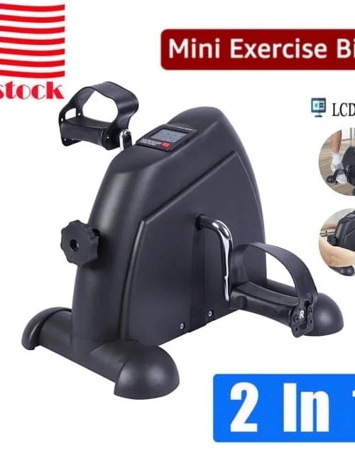 Load image into Gallery viewer, Ejercitador De Pedal De Bicicleta De Escritorio, Ejercicio De Interior De Mini Exercise Bike Stepper, Ejercitador De Pedal De Bicicleta Para Ancianos Debajo Del Equipo De Fitness De Escritorio Con Pantalla LCD
