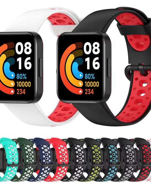 Load image into Gallery viewer, Silicone Strap for Xiaomi Mi Watch Lite / Watch 2 Watch Charger Protector Case Bracelet Watch Band for  Watch / 2 Lite
