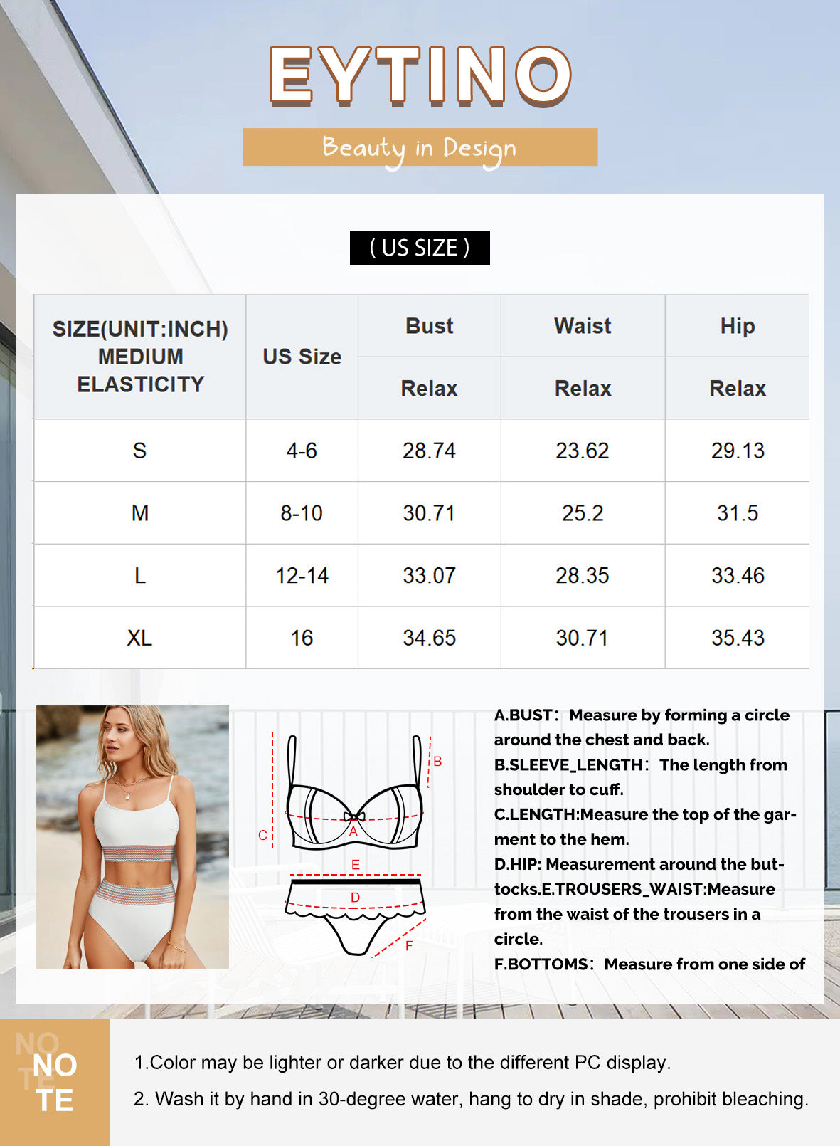 Bikinis for Women High Waisted Bathing Suits for Women Tummy Control Swimsuits Adjustable Shell Strap Bikini Set 2025 Summer Swimwear Navy Blue M